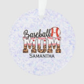 Aangepaste naam Baseball Ma | MOEDERDAG Ornament (voorkant)