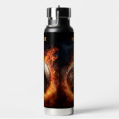 Aangepaste naam Baseball on Fire Waterfles (Rechts)