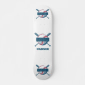 Aangepaste naam Baseball Persoonlijk Skateboard (Voorkant)