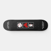 Aangepaste naam Baseball Persoonlijk Skateboard (Horizontaal)