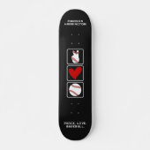 Aangepaste naam Baseball Persoonlijk Skateboard (Voorkant)