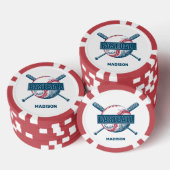 Aangepaste naam Baseball Poker Chips (Opstapeling)