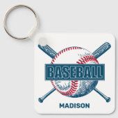 Aangepaste naam Baseball Sleutelhanger (Voorkant)