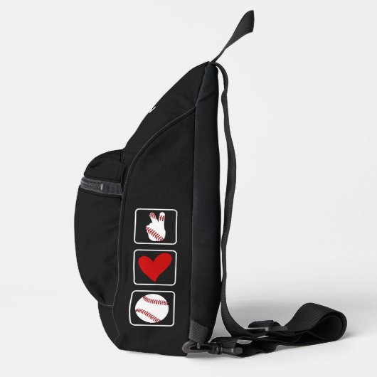 Aangepaste naam Baseball Sling Bag (Rechts)