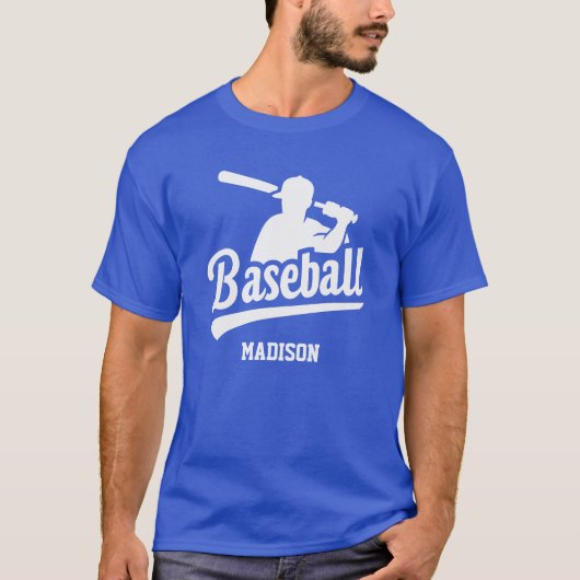 Aangepaste naam Baseball T-shirt (Voorkant)