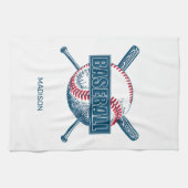 Aangepaste naam Baseball Theedoek (Horizontaal)