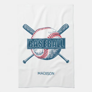 Aangepaste naam Baseball Theedoek