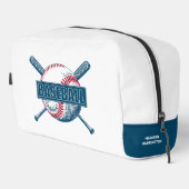 Aangepaste naam Baseball Toilettasje (Rechterhoek)