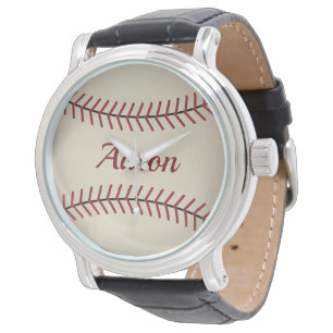  aangepaste naam Baseball Watch Horloge
