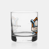 Aangepaste naam Baseball Whisky Glas (Rechts)