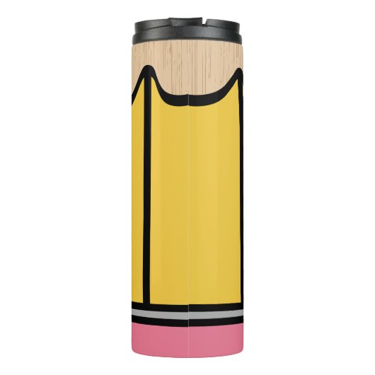 Aangepaste Naam Basisschool Leraar Gift Pencil Thermosbeker (Achterkant)