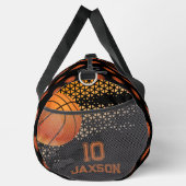 Aangepaste naam Basketbal Bag | Gepersonaliseerd n Plunjezak (Rechts)