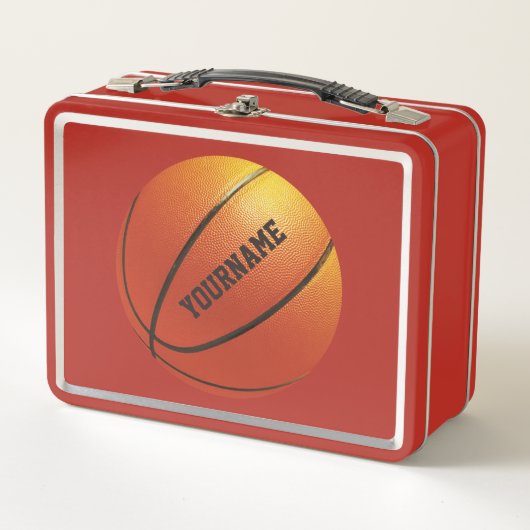 Aangepaste Naam Basketbal lunchbox (Voorkant)