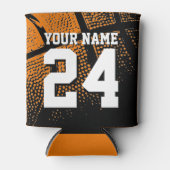 Aangepaste naam basketbal sport jersey nummer blikjeskoeler (Voorkant)
