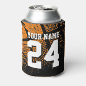 Aangepaste naam basketbal sport jersey nummer blikjeskoeler (Blikje Achterkant)