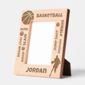 Aangepaste naam Basketbal Termen Gegraveerde Lijstjes (Links)