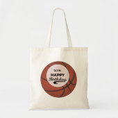 Aangepaste naam basketbal verjaardag grote grunge tote bag (Voorkant)