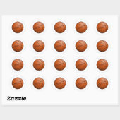 Aangepaste naam Basketball Ball Ronde Sticker (Vel)