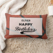 Aangepaste naam Basketball Birthday Large Grunge B Kussen (Deken)