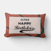 Aangepaste naam Basketball Birthday Large Grunge B Kussen (Voorkant)