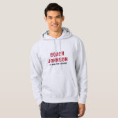 Aangepaste naam Basketball Coach en teamteam Hoodie (Voorkant volledig)