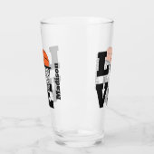 Aangepaste naam Basketball Love Glas (Links)