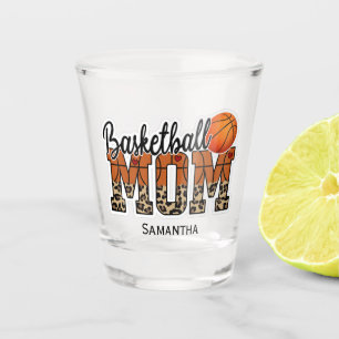 Aangepaste naam Basketball Ma   MOEDERDAG Shot Glas