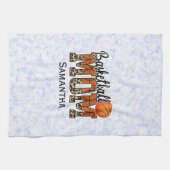 Aangepaste naam Basketball Ma | MOEDERDAG Theedoek (Horizontaal)