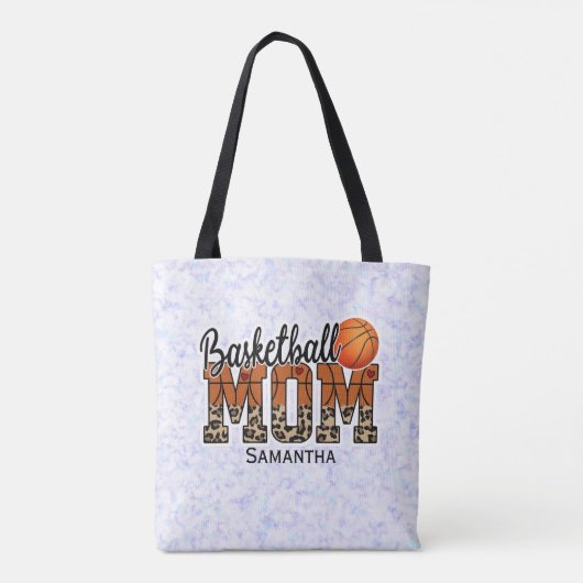 Aangepaste naam Basketball Ma | MOEDERDAG Tote Bag (Achterkant)