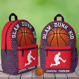 Aangepaste naam basketbalspeler Lefty Boys School Bedrukte Rugzak
