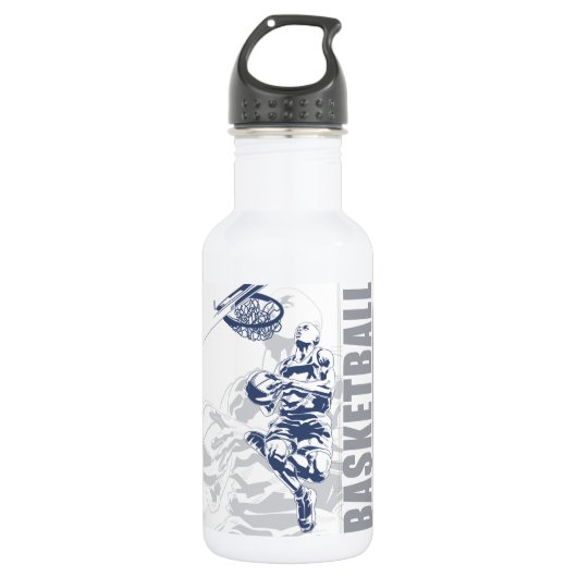 Aangepaste naam basketbalspeler waterfles  (Voorkant)