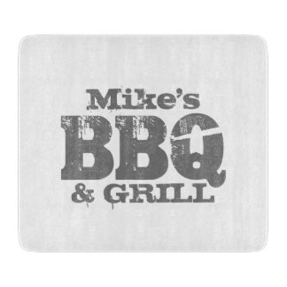 Aangepaste naam: BBQ grill Master-snijboardcadeau Snijplank