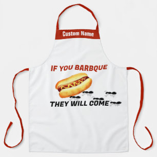 Aangepaste naam BBQ Schort Als u BBQ ze zullen kom