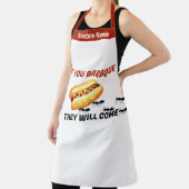 Aangepaste naam BBQ Schort Als u BBQ ze zullen kom (Insitu)