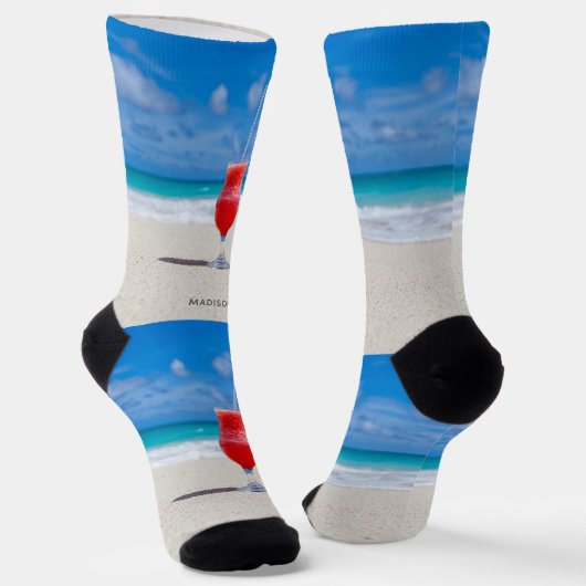 Aangepaste naam: Beach Coctail Sokken (Gebogen)