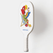 Aangepaste naam "Beach Macaw" Pickleball Paddle (Links)