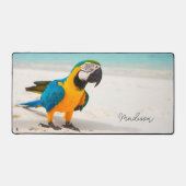 Aangepaste naam Beach Parrot Bureaumat (Voorkant)