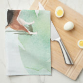 Aangepaste naam Beagle Pet Dog Theedoek (Quarter Fold)