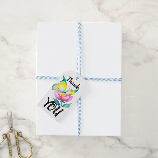 Aangepaste naam Bedankt Label cadeau Cadeaulabel (Met Touw)