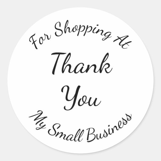 Aangepaste naam Bedankt voor uw ondersteuning Ronde Sticker (Voorkant)