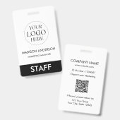 Aangepaste naam Bedrijfslogo Werknemer Badge (Voor- en achterkant)
