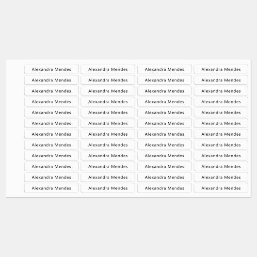 Aangepaste Naam Bedrijfsnaam Fabric Kleding Bedrij Labels (Vel)