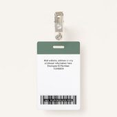 Aangepaste naam bedrijfsnaam Qr-code Logo Badge (Achterkant met clip)