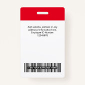 Aangepaste naam bedrijfsnaam Qr-code Logo Badge (Achterkant)