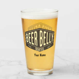 Aangepaste naam: Beer Belly Brewful Funny Beer Gla Glas
