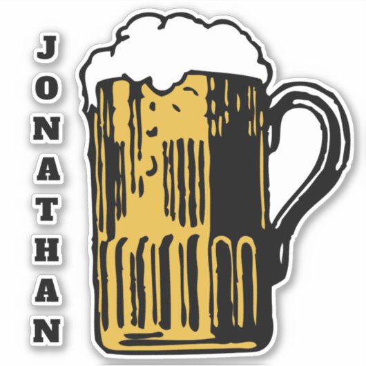 Aangepaste naam BEER Sticker (Voorkant)