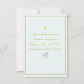 Aangepaste Naam Beer zwevende ballonnen Baby showe (Achterkant)