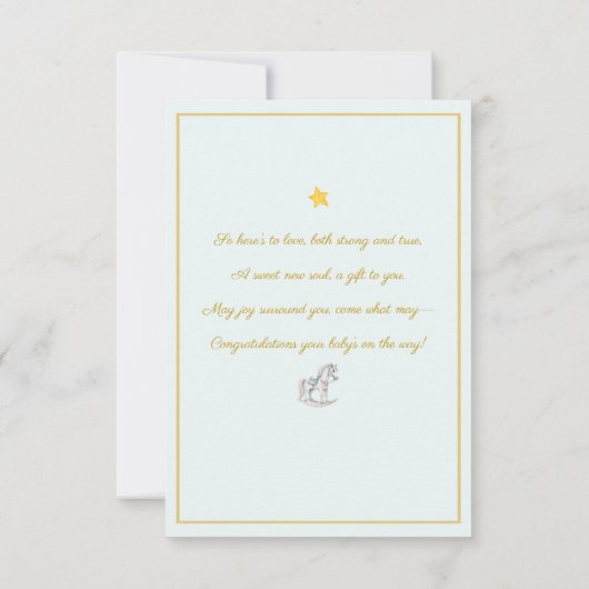 Aangepaste Naam Beer zwevende ballonnen Baby showe (Achterkant)