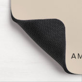 Aangepaste naam Beige kleur Muismat (Hoek)