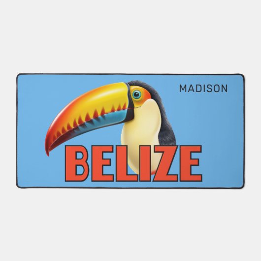 Aangepaste naam BELIZE Toucan Bureaumat (Voorkant)